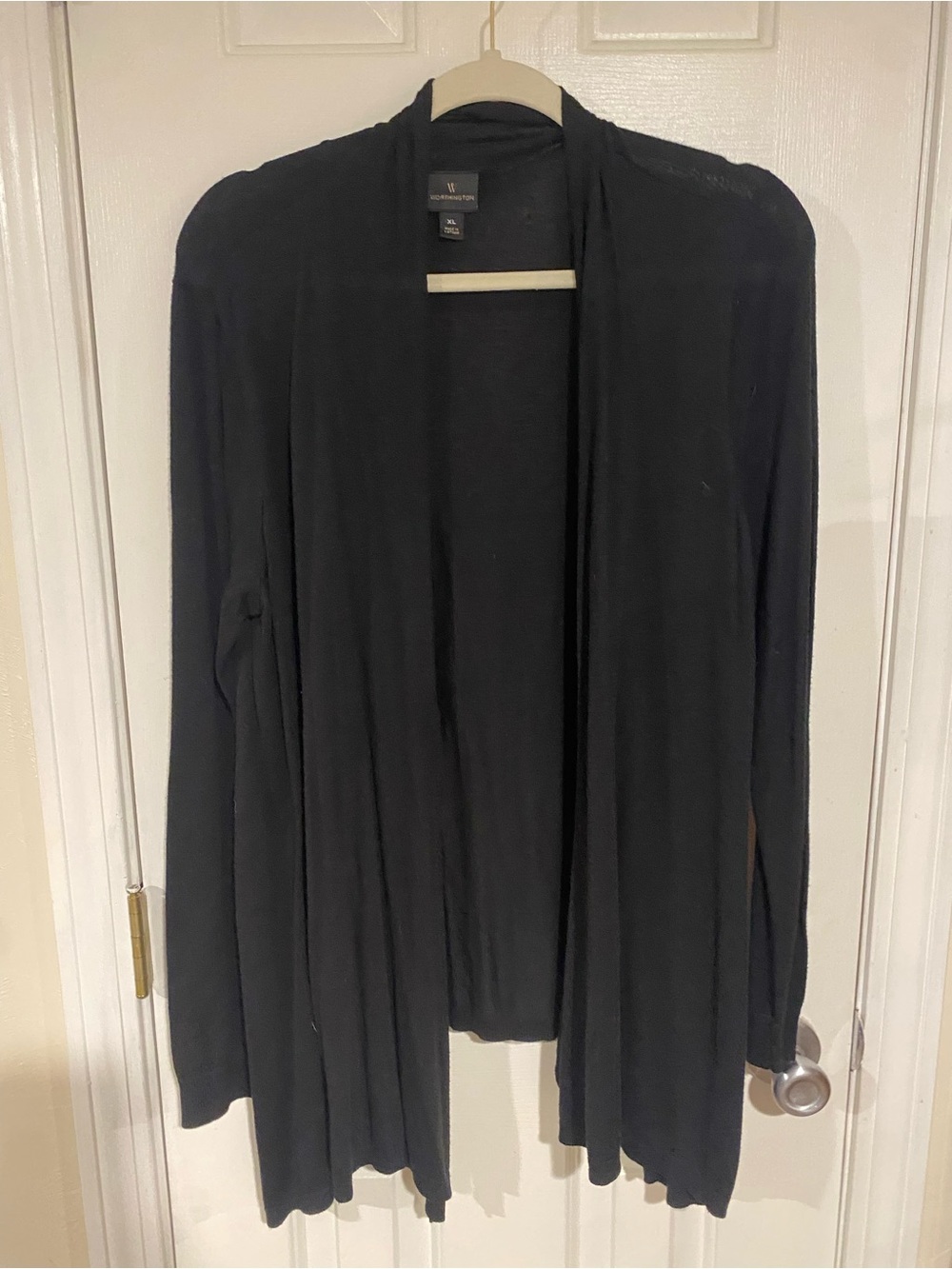 Worthington Black Open-Front Women's Cardigan
